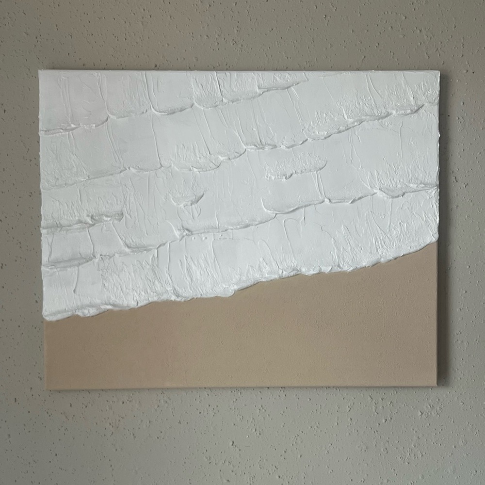 Original Acrylic Textured Painting (Ocean, Sand, Beach, Waves, Destin, Florida)
